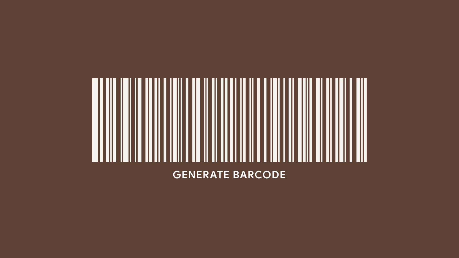 Barcode Generator Website